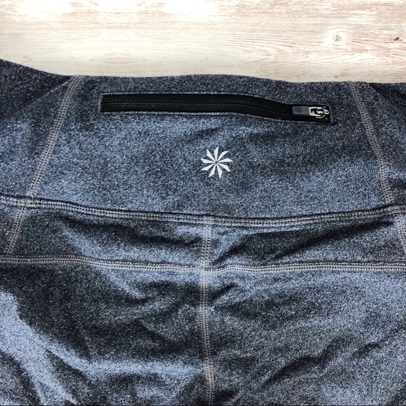 Athleta Grey Power Kick Capri w/ Back Zip Pocket - Picture 6 of 7